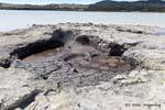 Sulphur Point, volcánica Lago, Rotorua, Nueva-Zelanda.