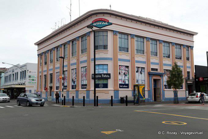 Edificio de Dalgety, Construcción y Pumpkin Patch 89FM, Napier, Costa Este - Nueva-Zelanda