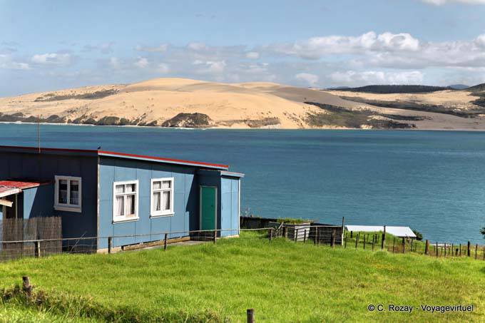 Casa azul, Oponomi, Hokianga Harbour, Northland - Nueva-Zelanda