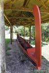Canoas históricos, Rewas pueblo, Kerikeri, Northland, Nueva-Zelanda.