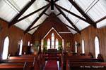 Vista interior, St James Anglicana Iglesia, Kerikeri, Northland, Nueva-Zelanda.