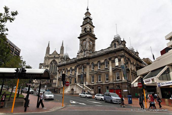 Ayuntamiento de Dunedin, Octagon - Nueva-Zelanda