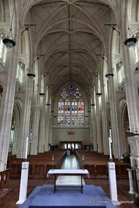 Vista desde el altar nave, Dunedin, Catedral de San Pablo - Nueva-Zelanda
