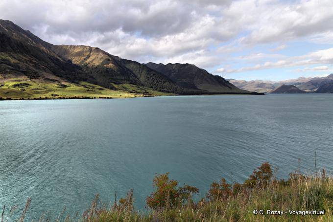 El cuello, Lago Hawea, Southland - Nueva-Zelanda
