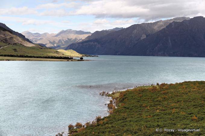 Las primeras impresiones, Lago Hawea, Southland - Nueva-Zelanda
