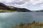 El cuello, Lago Hawea, Southland, Nueva-Zelanda.