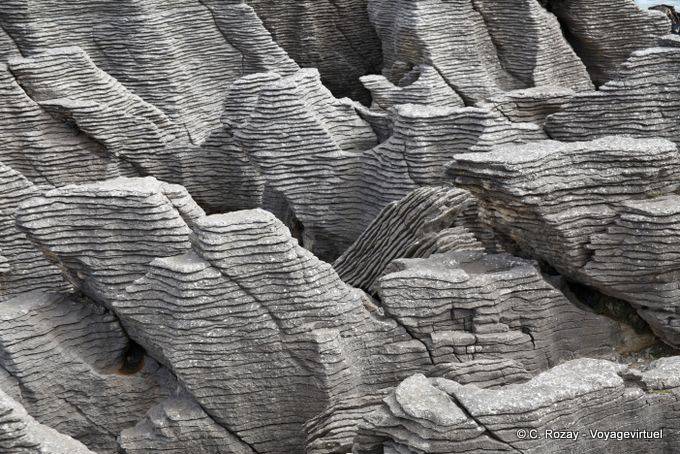 Capas Pancake Rocks, Punakaiki, Costa Occidental - Nueva-Zelanda