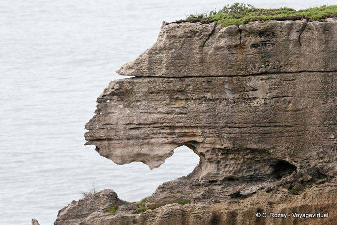 Caliza erosión, Punakaiki, Costa Occidental - Nueva-Zelanda