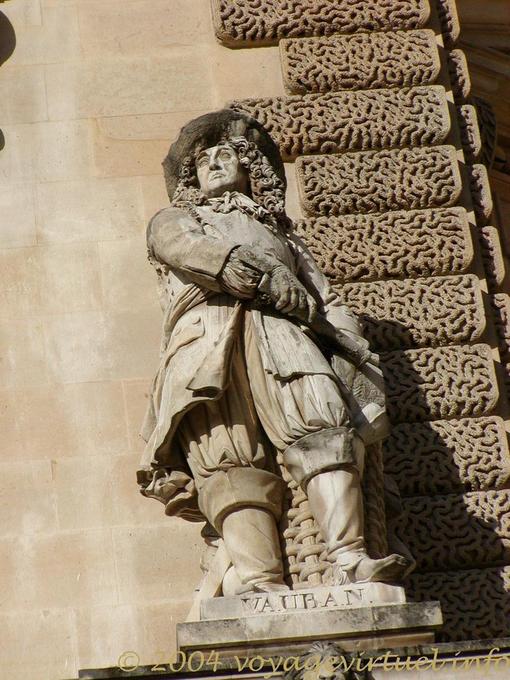 Estatua de Vauban, Beauvais Rotonde, Le Louvre, París, Francia