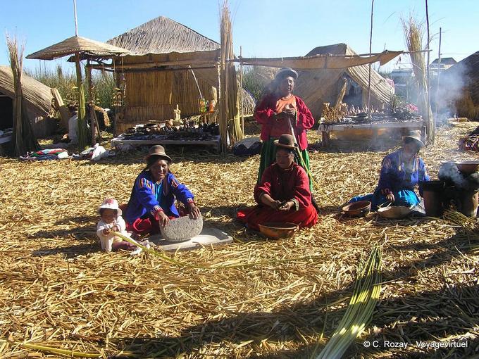 Preparar comidas en Ouros Titicaca -Perú