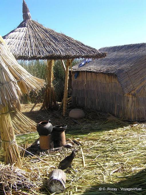 De casas de Totora, Titicaca -Perú