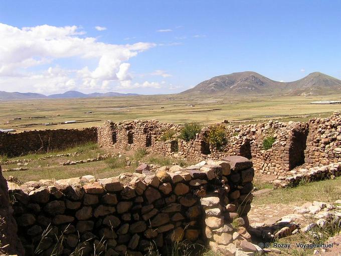 Panorama de las ruinas de Pukara -Perú