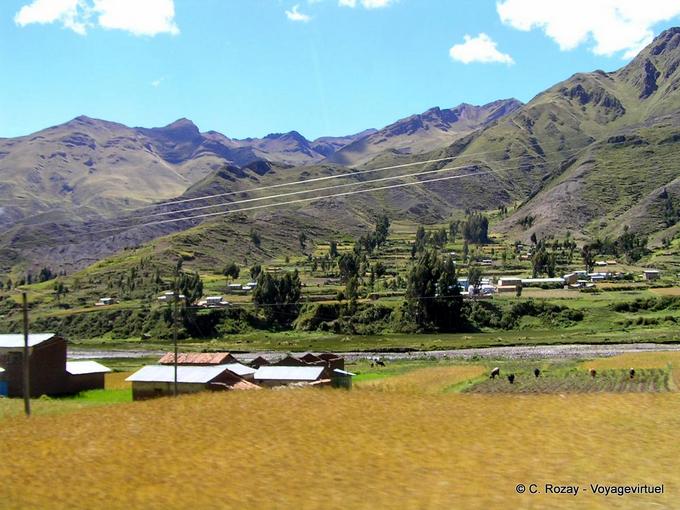 Pueblo Paisaje y peruana Andina de Marangani -Perú