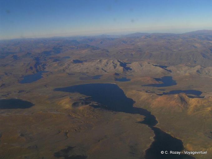 Lagos Andes avión visto -Perú
