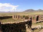 Panorama de las ruinas de Pukara, Perú.