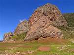 Rocas rojas, Pukara, Perú.