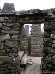 Detalle de la arquitectura del Templo del Cóndor, Machu Picchu, Perú.