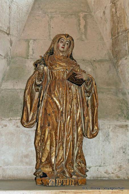 Belina, estatua de madera pintada, Alcobaça - Portugal