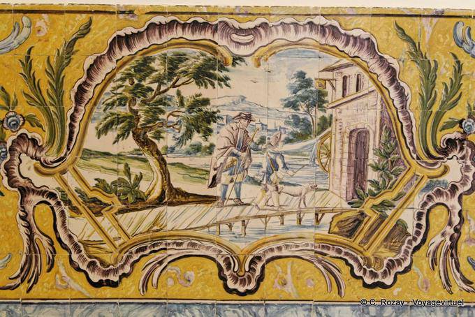 Azulejos, el pastor y pastor, Coimbra - Portugal