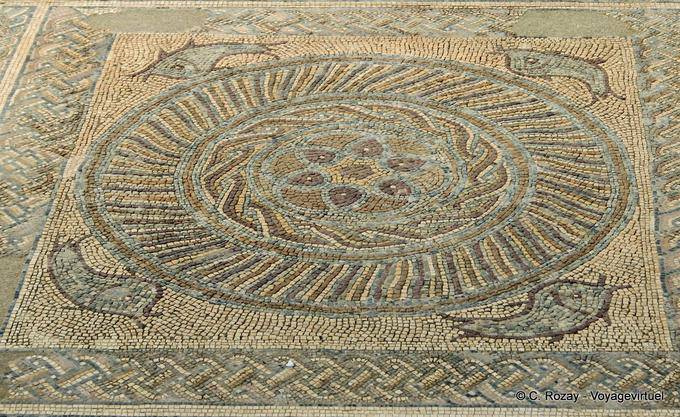 Delfines en la periferia, Conimbriga mosaico - Portugal