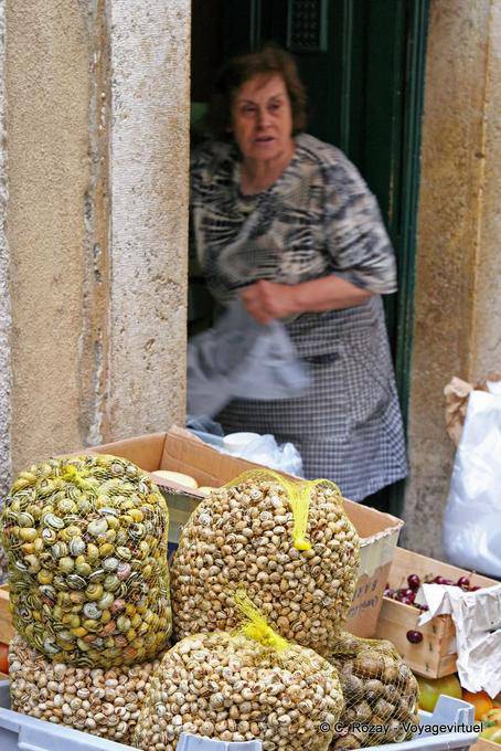 Los caracoles bolsas al gusto, Alfama, Lisboa - Portugal