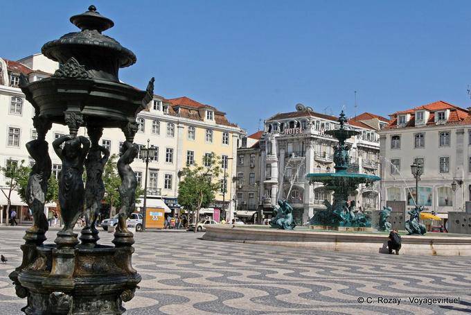 Fuente Plaza de Rossio, Lisboa - Portugal