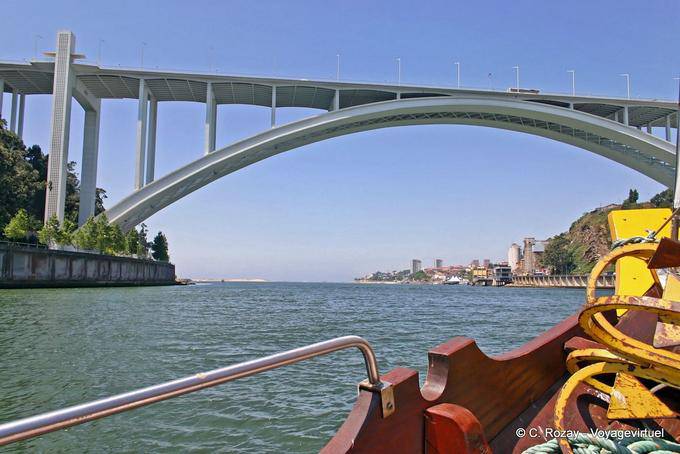 El Puente de Arrábida y la desembocadura del Duro, Porto - Portugal