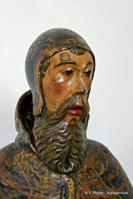 Cabeza policromada, Museo de Arte Sacro, Porto - Portugal