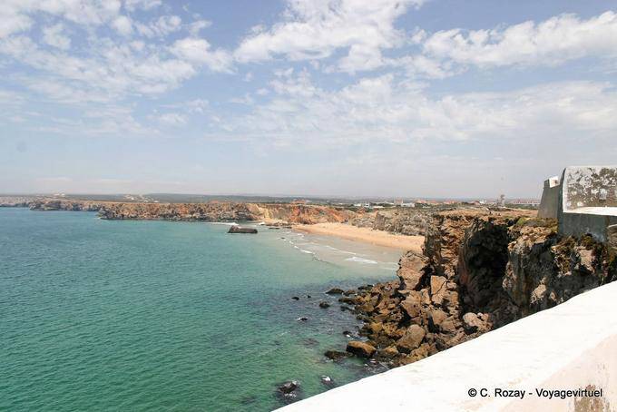 Tonel Beach visto desde Fort Sagres - Portugal