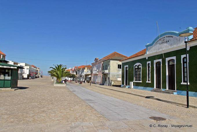 Calle peatonal, Largo da Varina, Torreira - Portugal