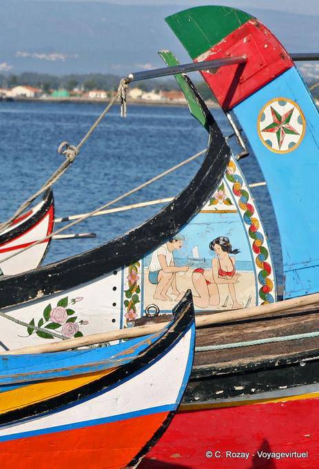 Historia de amor pintado en la proa de moliceiro, Torreira - Portugal