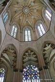La cúpula de la iglesia, vista interior, Batalha, Portugal.