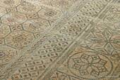 Fragmento de mosaico en las ruinas romanas, Conimbriga, Portugal.
