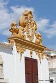 Lagos, la decoración típica del Regimiento Almacén, Portugal.