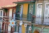 Los balcones de la calle de Monchique, Porto, Portugal.