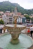 Una fuente de la plaza de la República, Sintra, Portugal.