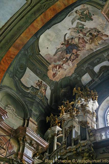 Peinture du plafond, Église Saint-Nicolas (Kostel sv. Mikuláše), Malá Strana - Praga, República Checa