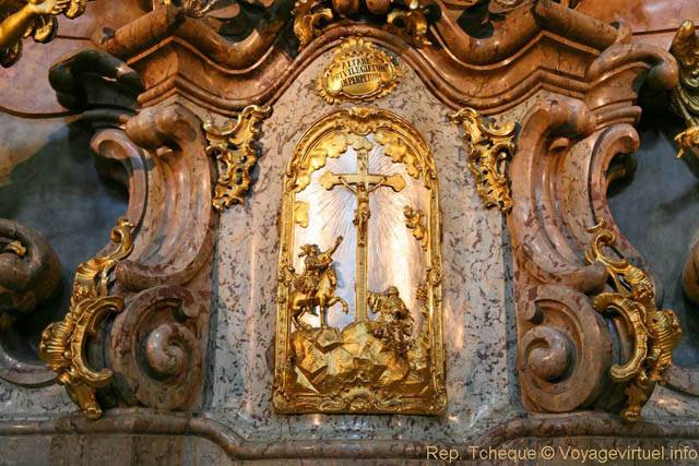 Gros plan sur un tabernacle, Église Saint-Nicolas (Kostel sv. Mikuláše), Malá Strana - Praga, República Checa