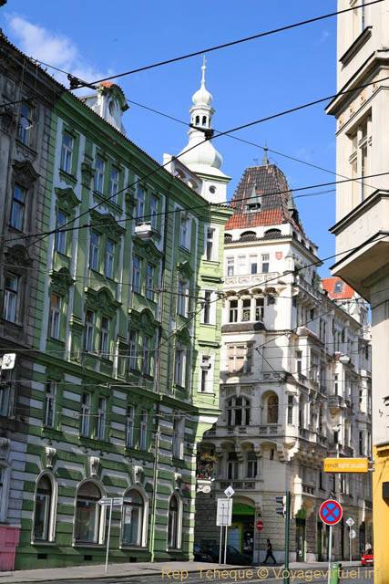 Immeubles au début de Myslikova - Praga, República Checa