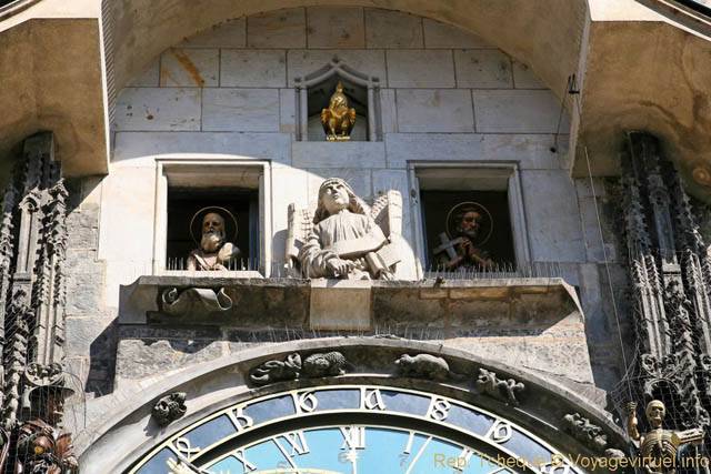 L'apparition des apôtres sur l'horloge astronomique, Vieille-Ville, Ancien Hôtel de ville - Praga, República Checa