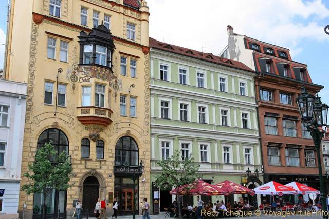 Ovocny Trh, des façades - Praga, República Checa