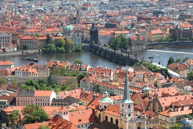 Point de vue sur Stare Mesto depuis Saint Guy - Praga, República Checa