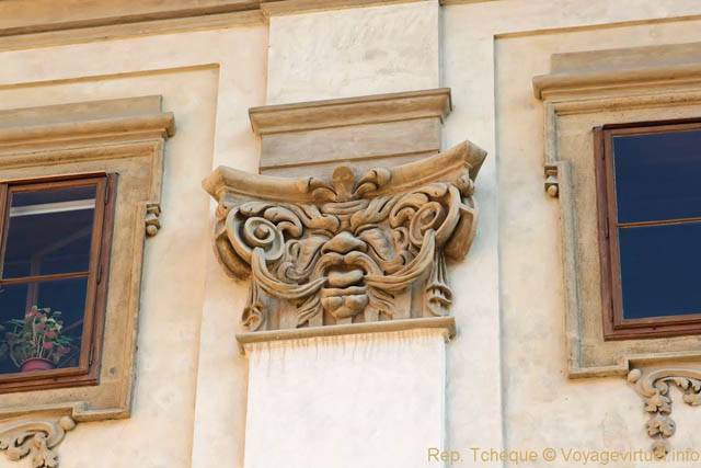 Décoration qui tire la langue, Prokopska, Malá Strana - Praga, República Checa