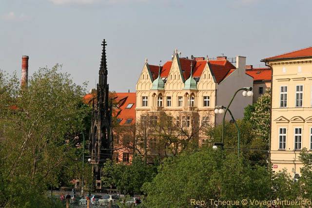 Le parc de l'éveil national, Smetanovo Nabrezi - Praga, República Checa