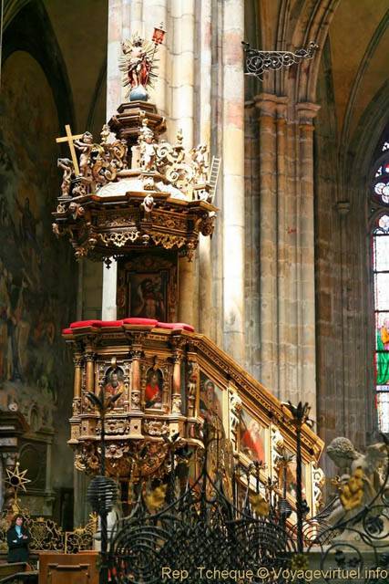 Cathédrale Saint-Guy, la chaire, (Prazsky Hrad) - Praga, República Checa