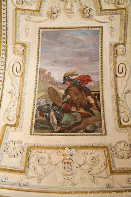 Scène de guerre, Palais Wallenstein, (Valdštejnský palác), Sénat, Letenska - Praga, República Checa