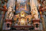 Église Saint-Nicolas (Kostel sv. Mikuláše), un autel secondaire, Malá Strana, Praga, República Checa.