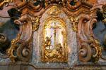 Gros plan sur un tabernacle, Église Saint-Nicolas (Kostel sv. Mikuláše), Malá Strana, Praga, República Checa.