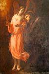 L'ange et le saint, peinture, Église Saint-Nicolas (Kostel sv. Mikuláše), Malá Strana, Praga, República Checa.