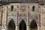 La mosaïque de la Porte d'Or, Cathédrale Saint-Guy, (Prazsky Hrad), Praga, República Checa.